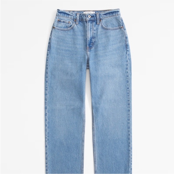 Abercrombie & Fitch Denim - Abercrombie & Fitch High Rise Vintage Straight Jean - Medium Wash